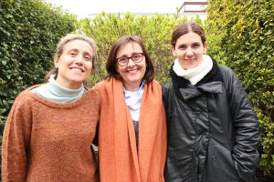 Carme Flores, Cristina Corcoll and Àngels Geis from the Universitat Ramon Llull